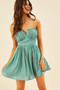 Georgia Mini Dress - Green | Sage and Paige AUS.