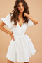 Nikki Mini Dress - White | Sage and Paige AUS.