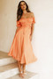 Mariner Midi Dress - Peach | Sage and Paige AUS.