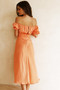 Mariner Midi Dress - Peach | Sage and Paige AUS.