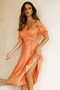 Mariner Midi Dress - Peach | Sage and Paige AUS.