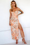 Wishbone Maxi Dress - Orange | Sage and Paige AUS.
