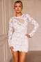Empress Lace Mini Dress - White | Sage and Paige AUS.