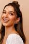 Eden Gold Earrings - Pink | Sage and Paige AUS.