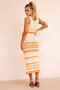 In The Groove Midi Skirt - Orange | Sage and Paige AUS.