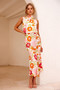 Real Love Midi Dress - Red Multi | Sage and Paige AUS.