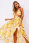 Rays Maxi Dress - Yellow Print | Sage and Paige AUS.