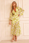 Formation Midi Dress - Lime | Sage and Paige AUS.