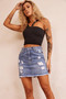 No Sense Denim Skirt - Washed Blue | Sage and Paige AUS.