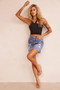 No Sense Denim Skirt - Washed Blue | Sage and Paige AUS.