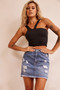 No Sense Denim Skirt - Washed Blue | Sage and Paige AUS.