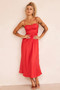 Affectionate Love Midi Dress - Red | Sage and Paige AUS.