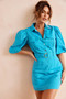 Over The Horizon Mini Dress - Blue | Sage and Paige AUS.