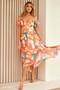 Fresh Start Midi Dress - Red Multi | Sage and Paige AUS.