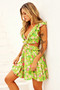 Flying Dreams Mini Dress - Green | Sage and Paige AUS.