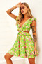 Flying Dreams Mini Dress - Green | Sage and Paige AUS.
