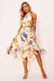Holding On Midi Dress - Yellow Multi | Sage and Paige AUS.