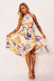 Holding On Midi Dress - Yellow Multi | Sage and Paige AUS.