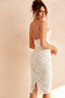 Styling Melody Lace Midi Dress - White | Sage and Paige AUS.