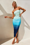 Dream On Midi Dress - Blue | Sage and Paige AUS.