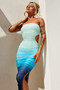 Dream On Midi Dress - Blue | Sage and Paige AUS.