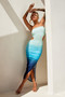 Dream On Midi Dress - Blue | Sage and Paige AUS.