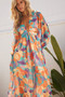 Shooting Stars Maxi Dress - Orange Multi | Sage and Paige AUS.