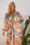 Shooting Stars Maxi Dress - Orange Multi | Sage and Paige AUS.
