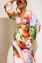 Joaquin Midi Dress - Orange Multi | Sage and Paige AUS.