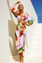 Joaquin Midi Dress - Orange Multi | Sage and Paige AUS.