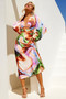 Joaquin Midi Dress - Orange Multi | Sage and Paige AUS.