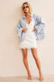 Power Moves Denim Jacket - Washed Blue | Sage and Paige AUS.