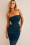 Dream On Midi Dress - Dark Teal | Sage and Paige AUS.