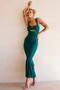 Eternal Muse Maxi Dress - Forest Green | Sage and Paige AUS.