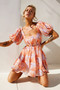 Woodington Sky Mini Dress - Orange | Sage and Paige AUS.