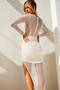 Butterfly Babe Midi Dress - White | Sage and Paige AUS.