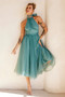 Her Statement Midi Dress - Sage | Sage and Paige AUS.