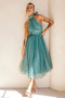 Her Statement Midi Dress - Sage | Sage and Paige AUS.