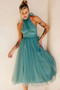 Her Statement Midi Dress - Sage | Sage and Paige AUS.