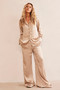 Brooklin Satin Shirt - Champagne | Sage and Paige AUS.