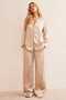 Brooklin Satin Shirt - Champagne | Sage and Paige AUS.