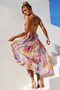 Dreamy Good Midi Dress - Purple Multi | Sage and Paige AUS.