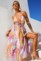 Dreamy Good Midi Dress - Purple Multi | Sage and Paige AUS.