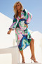 Joaquin Midi Dress - Pink Multi | Sage and Paige AUS.