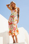 Jedda Midi Dress - Orange | Sage and Paige AUS.