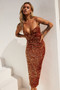 Lindsey Midi Dress - Copper | Sage and Paige AUS.