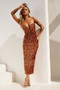 Lindsey Midi Dress - Copper | Sage and Paige AUS.