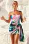 In The Tropics Mini Dress - Green Multi | Sage and Paige AUS.