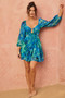 Wanderlust Mini Dress - Blue | Sage and Paige AUS.