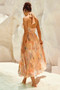 Daylight Midi Dress - Peach | Sage and Paige AUS.